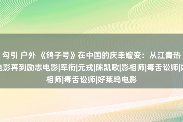 勾引 户外 《鸽子号》在中国的庆幸嬗变：从江青热捧到黄色电影再到励志电影|军衔|元戎|陈凯歌|影相师|毒舌讼师|好莱坞电影