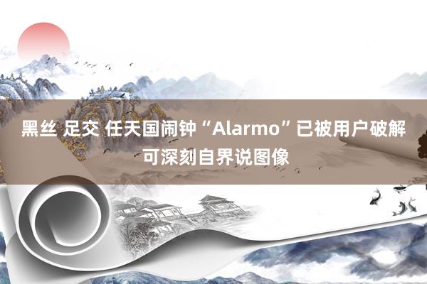 黑丝 足交 任天国闹钟“Alarmo”已被用户破解 可深刻自界说图像